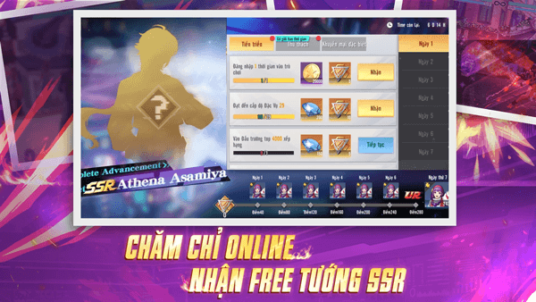 Chăm chỉ online, nhận Free tướng SSR