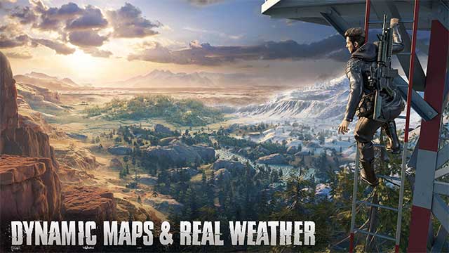 Bản đồ năng động và thời tiết thực