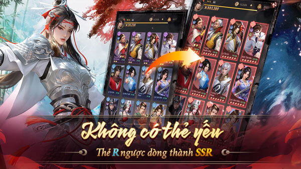 Không có thẻ yếu - Thẻ R ngược dòng thành SSR