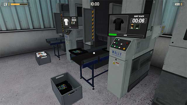 Quản lý một nhà máy và cửa hàng trong Factory Simulator: Clothing & Outlet