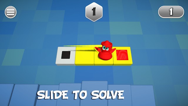Vuốt để trượt nhân vật giải câu đố trong game SlidewayZ: A Musical Journey