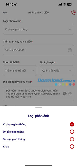 cach phan anh vi pham giao thong tren vnetraffic 3*501971
