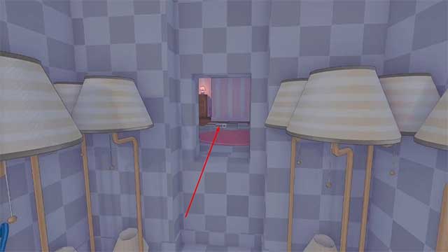 Đi giữa những chiếc đèn ngủ để tới được khu vực tiếp theo