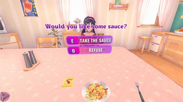 Nếu chọn "Take the sauce", bạn sẽ mở khóa thành tích Delicious Love