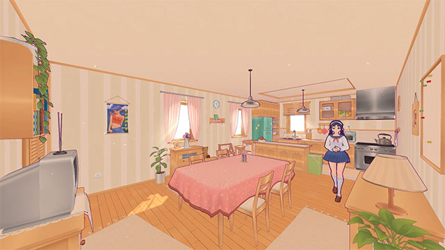 Phòng bếp trong nhà của Crazy Mita