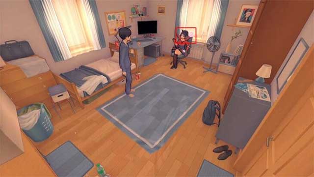 Nhấp vào dấu chấm hỏi để nói chuyện với Mita