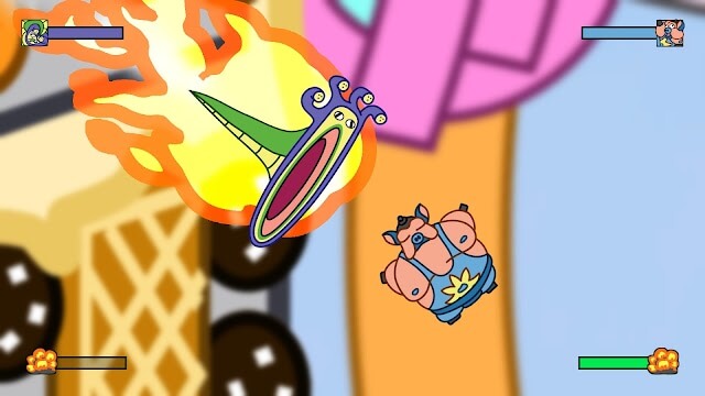 Tham gia vào trận chiến hỗn loạn, ngớ ngẩn trong game Fly Punch Boom! - Anime Fights