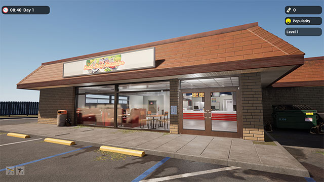 Điều hành nhà hàng pizza ven đường trong game Road Food Simulator