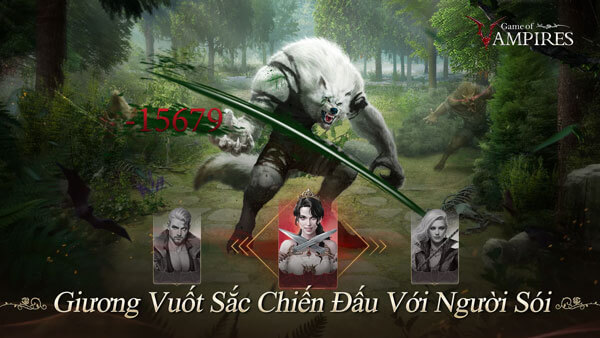 Giương vuốt sắc chiến đấu với người sói