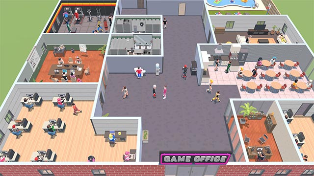 Bosslife Office Manager là game mô phỏng công ty khởi nghiệp với góc nhìn từ trên xuống