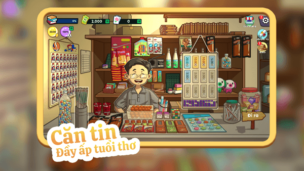 Cửa hàng căn tin đầy ấp tuổi thơ