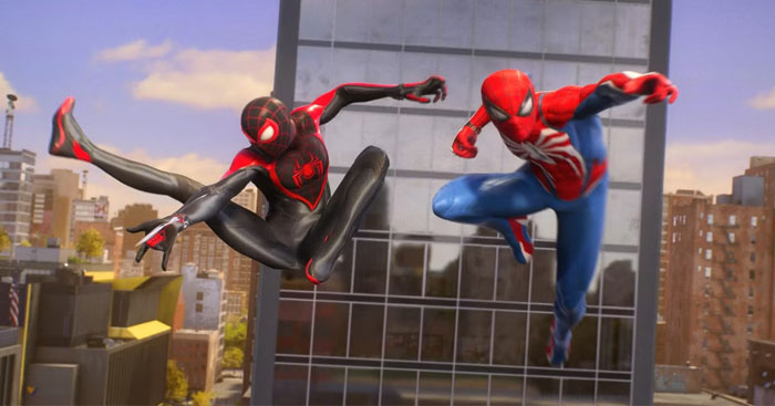 Peter và Miles Morales trong Marvel’s Spider-Man 2