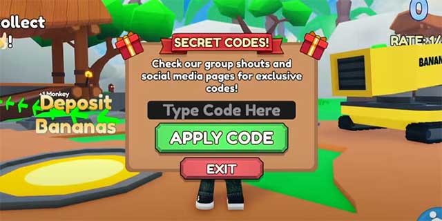 Cách đổi code Roblox Monkey Tycoon rất đơn giản