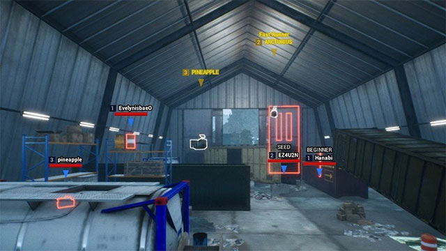 Con mồi phải tìm kiếm các vị trí ẩn nấp và tránh né thợ săn