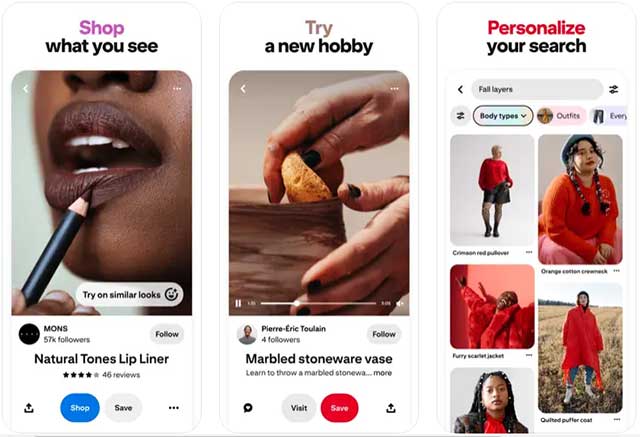 Pinterest hiện có thêm nhiều tính năng mới