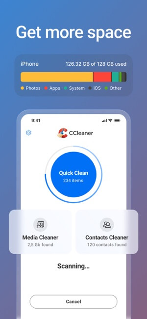 CCleaner giúp bạn có nhiều không gian hơn để lưu trữ những thứ quan trọng