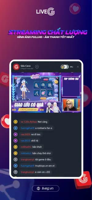 LiveG cho iOS