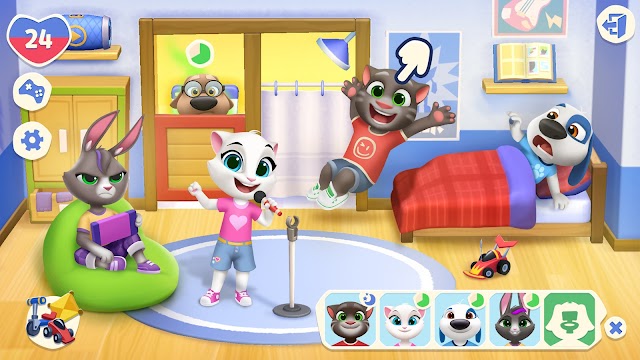 Chơi cùng mèo Talking Tom và những người bạn ở thị trấn mới trong game My Talking Tom Friends 2