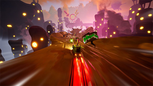 Đua xe vượt chướng ngại vật và giao hàng cực khó trong Goblintown: Really Hard Driving Game