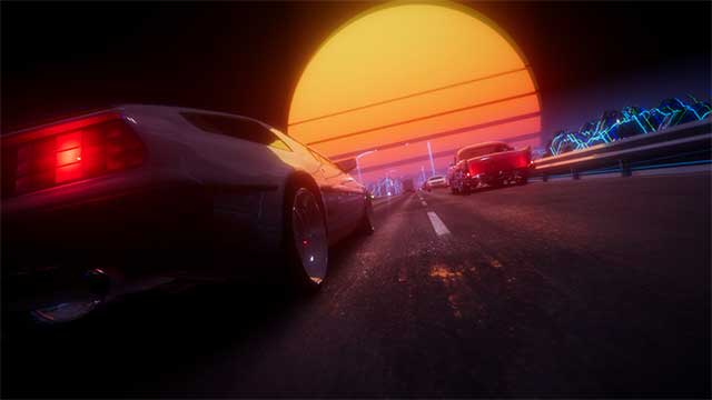 Bước vào một chuyến đi cổ điển trên xa lộ bất tận trong Synthwave Driver
