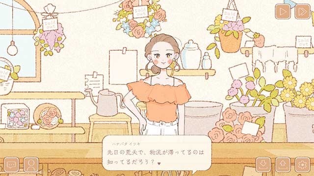 Flowers for You là game mô phỏng cửa hàng hoa có đồ họa dễ thương