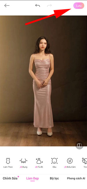 Cách thay quần áo bằng app BeautyCam