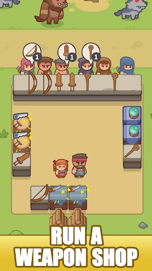 Idle Weapon Shop cho bạn điều hành một cửa hàng vũ khí hậu tận thế