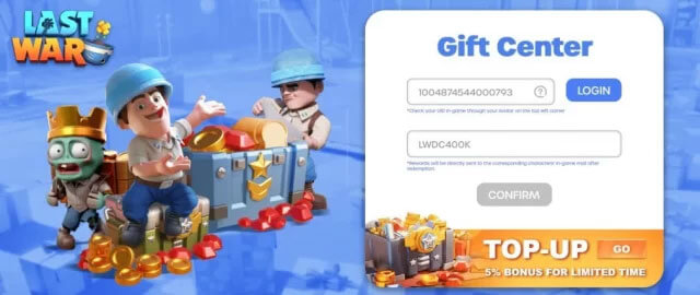 Cách nhập code Last War và đổi thưởng