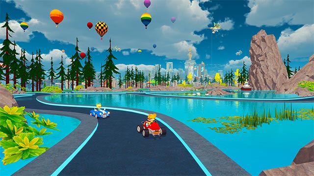 Tùy chỉnh xe đua và nhân vật để cá nhân hóa phong cách trong Megaracer Quantumrush game