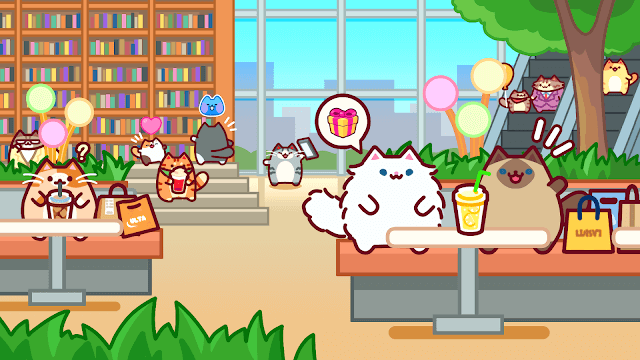 Quản lý trung tâm mua sắm mơ ước cùng mèo trong game Cat Mall: Idle Shopping Tycoon