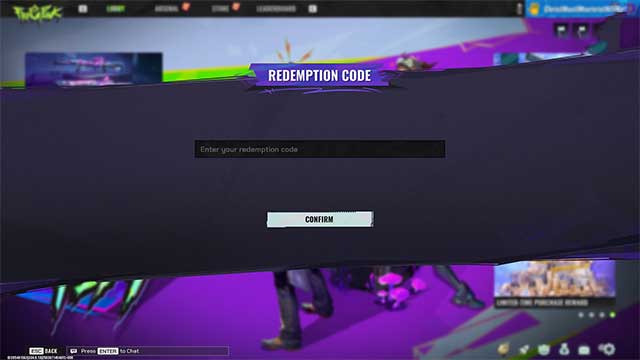 Quy trình đổi code Fragpunk khá đơn giản