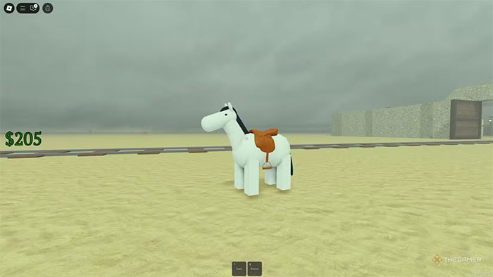 Cưỡi ngựa giúp người chơi di chuyển nhanh hơn trong Roblox Dead Rails