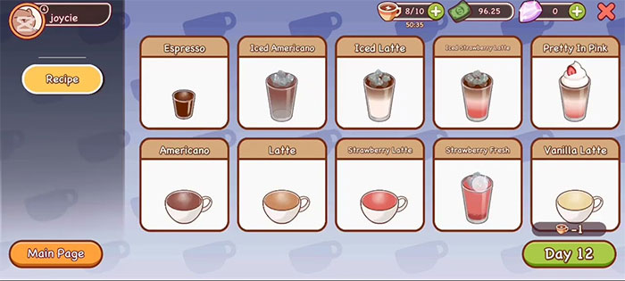 Một số đồ uống trong Good Coffee, Great Coffee