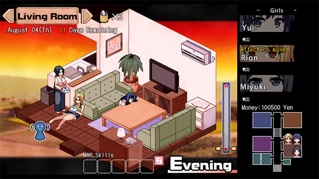 Mỗi địa điểm trong game Summer Memories tương ứng với các hoạt động và tương tác mới