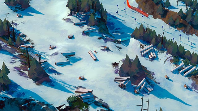 Trượt tuyết và khám phá ngọn núi cổ bất tận trong game phiêu lưu The Vast White