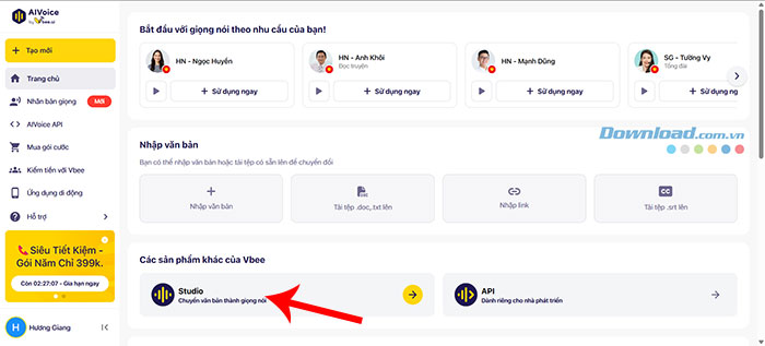 cach chuyen van ban thanh giong noi bang vbee ai voice 3*510872