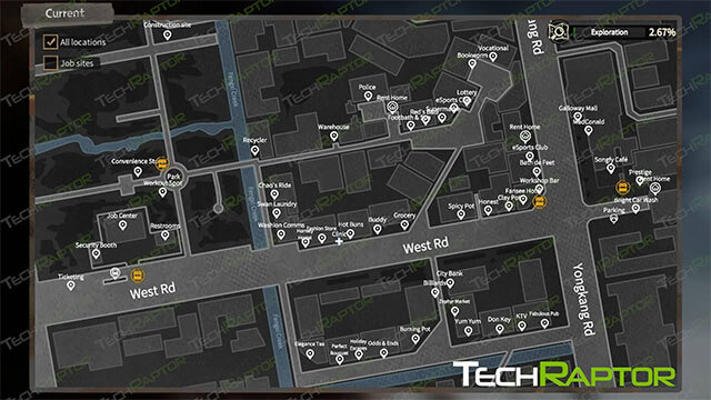 Bản đồ trung tâm thành phố trong Nobody - The Turnaround
