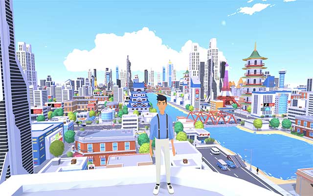 Bước vào thành phố với tư cách là nhân vật Avatar và có thể tự do đi lại