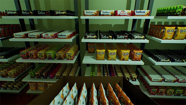 Sắp xếp hàng hóa lên kệ và sẵn sàng phục vụ khách hàng trong Metro Mini Market Sim
