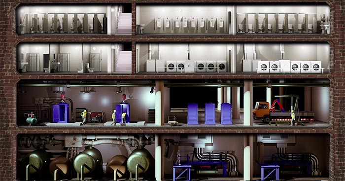 Toilet EmpireGame kinh doanh nhà vệ sinh công cộng