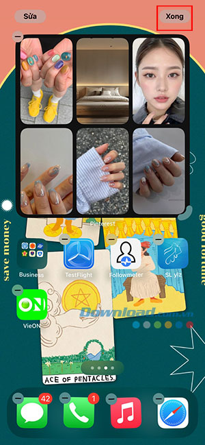 cach them pinterest widget vao man hinh chinh 5*512127