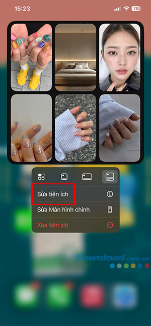 cach them pinterest widget vao man hinh chinh 6*512125