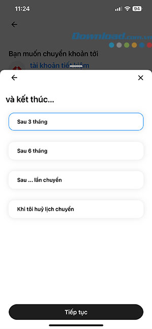 dat lich chuyen tien Techcombank Mobile 9*512247