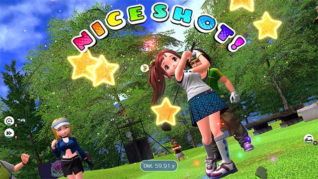 Đánh golf cùng các nhân vật anime xinh xắn, đầy màu sắc