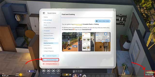 Sử dụng InZOI Money Cheat