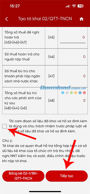huong dan quyet toan thue tncn tren etax mobile 10*513498