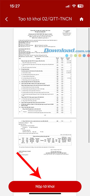 huong dan quyet toan thue tncn tren etax mobile 11*513493
