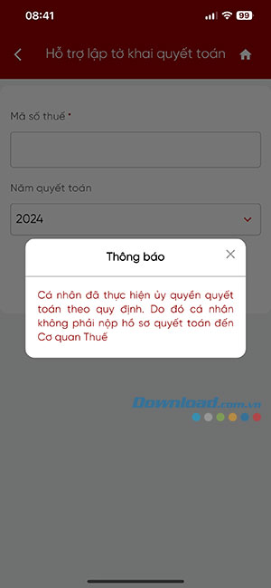 huong dan quyet toan thue tncn tren etax mobile 4*513500