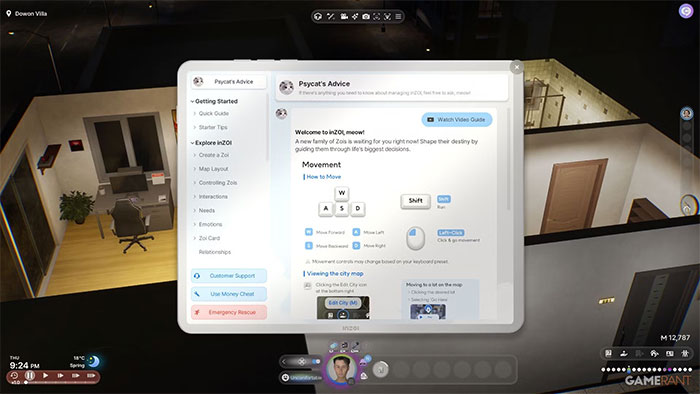 inZOI có nhiều phím tắt và điều khiển người chơi cần ghi nhớ