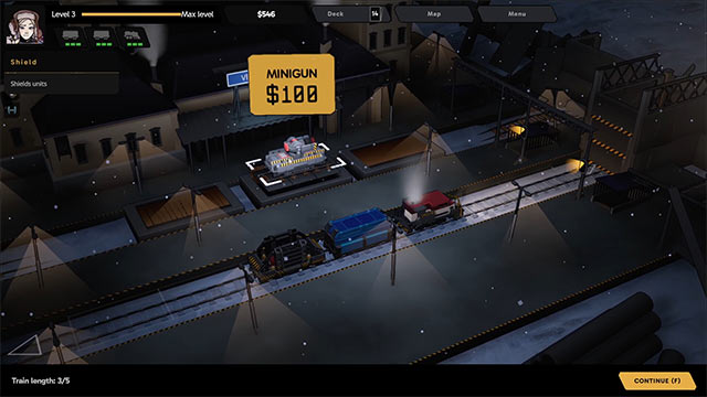 Nâng cấp đoàn tàu và bộ bài chiến lược trong khi chơi Fogpiercer game